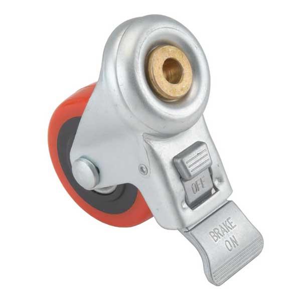 3" HD Caster - Double Locking - Swiveling - 1/2" Mounting Hole